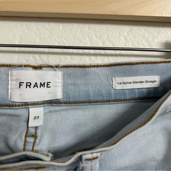 Frame Made in the USA Le Sylvie Slender Straight in Pacifica Jeans, Size 27 - Picture 4 of 7
